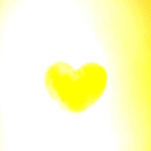 Yellow Heart shaped keysring accessory